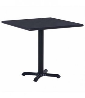 vidaXL Garden Table Black 80x80x75 cm — Size: 80 x 80 x 75 cm