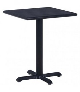 vidaXL Garden Table Black 60x60x75 cm — Size: 60 x 60 x 75 cm