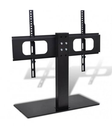 vidaXL TV Bracket with Base Iron Black 32"-70"