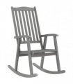 vidaXL Rocking Chair | Grey | Solid Acacia Wood | Standard | Durable