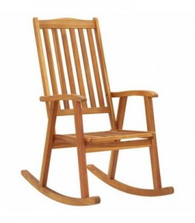 vidaXL Rocking Chair | Brown | Solid Acacia Wood | Large | Durable
