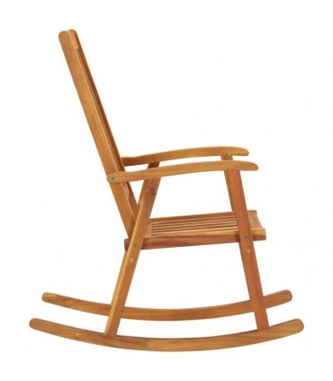 vidaXL Rocking Chair | Brown | Solid Acacia Wood | Large | Durable