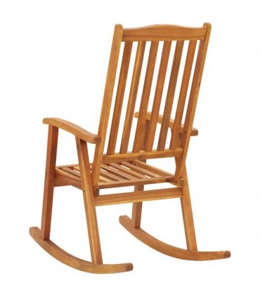 vidaXL Rocking Chair | Brown | Solid Acacia Wood | Large | Durable