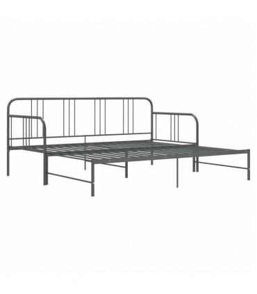 vidaXL Sofa Bed Frame | Grey | Powder-coated metal | 90x200cm
