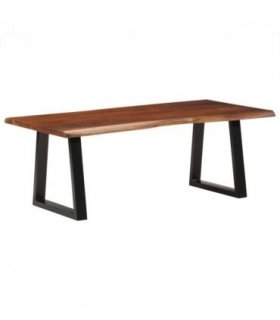 vidaXL Coffee Table Honey Brown 110x55x40 cm Solid Wood Acacia — Size: 110 x 55 x 40 cm