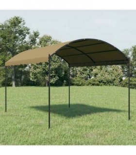 vidaXL Gazebo 4x3x2.6 m Taupe 180 g/m²