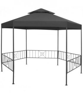 vidaXL Garden Gazebo 323x275x265 cm Anthracite