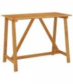 vidaXL Garden Bar Table 140x70x104 cm Solid Acacia Wood — Size: 140 x 70 x 104 cm