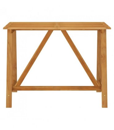 vidaXL Garden Bar Table 140x70x104 cm Solid Acacia Wood — Size: 140 x 70 x 104 cm