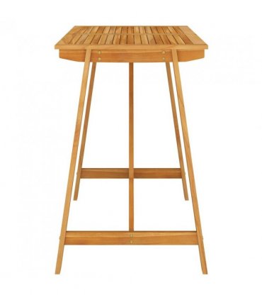 vidaXL Garden Bar Table 140x70x104 cm Solid Acacia Wood — Size: 140 x 70 x 104 cm