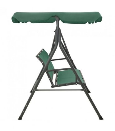 vidaXL Garden Swing Bench Green 170 cm Textilene and Steel