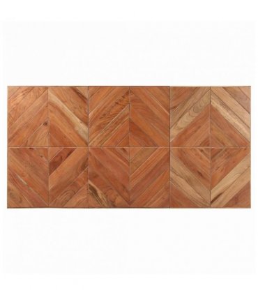 vidaXL Dining Table 140x70x76 cm Solid Acacia and Mango Wood — Colour: black, Size: 140 x 70 x 76 cm