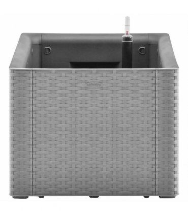 vidaXL Garden Raised Bed with Self Watering System Grey 100x43x33 cm — Size: 100 x 43 x 33 cm