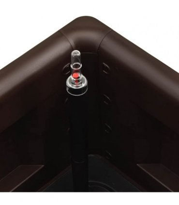 vidaXL Garden Raised Bed with Self Watering System Mocha 100x43x33 cm — Size: 100 x 43 x 33 cm