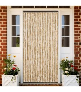 vidaXL Insect Curtain Beige 90x200 cm Chenille — Size: 90 x 200 cm