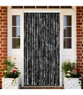 vidaXL Insect Curtain Anthracite 90x220 cm Chenille — Size: 90 x 220 cm