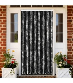 vidaXL Fly Curtain Anthracite 100x200 cm Chenille — Size: 100 x 200 cm