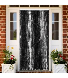 vidaXL Insect Curtain Anthracite 118x220 cm Chenille — Size: 118 x 220 cm