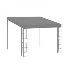 vidaXL Wall-mounted Gazebo 3x3 m Anthracite Fabric — Size: 3 x 3 m