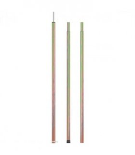 vidaXL Telescopic Tent Pole with Length of 170-255 cm Galvanised Steel — Colour: Silver