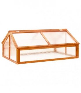 vidaXL Greenhouse | Brown | Solid firwood | Medium | Foldable | Greenhouse
