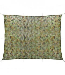 vidaXL Camouflage Net with Storage Bag 3x4 m — Colour: green, Size: 300 x 400 cm
