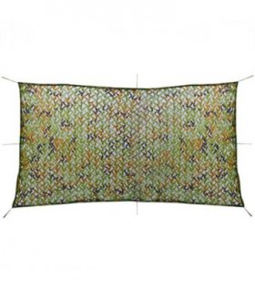 vidaXL Camouflage Net with Storage Bag 1.5x3 m — Colour: green, Size: 150 x 300 cm