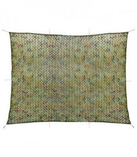 vidaXL Camouflage Net with Storage Bag 2x4 m Green — Size: 200 x 400 cm