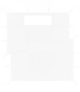 vidaXL Gazebo Sidewalls with Windows 2 pcs White — Size: 4.1 x 2.1 m