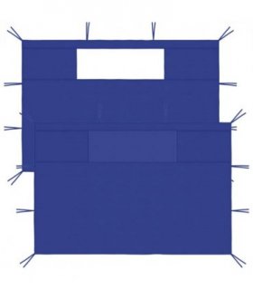 vidaXL Gazebo Sidewalls with Windows 2 pcs Blue — Size: 4.35 x 2.1 m