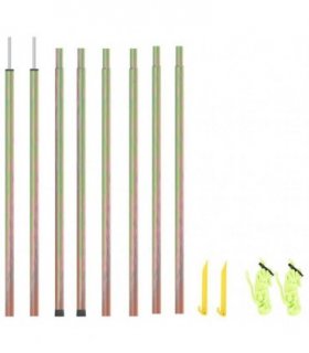 vidaXL Sunshade Sail Poles 2 pcs 200 cm Galvanised Steel