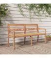 vidaXL Batavia Bench | Teak Brown | Solid Teak Wood | 150 cm