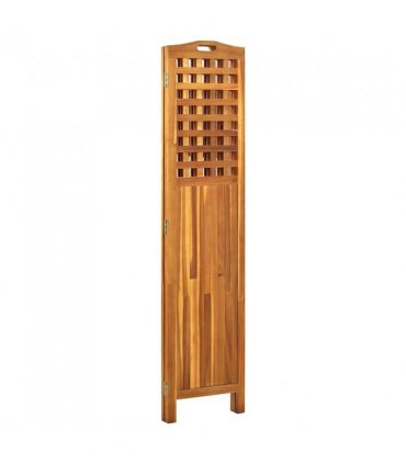 vidaXL 3-Panel Room Divider 121x2x170 cm Solid Acacia Wood — Size: 121 x 2 x 170 cm