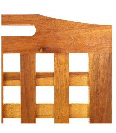 vidaXL 3-Panel Room Divider 121x2x170 cm Solid Acacia Wood — Size: 121 x 2 x 170 cm