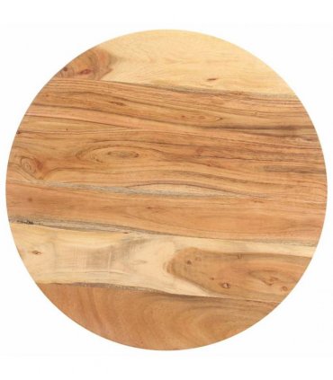 vidaXL Side Table | Natural wood tones, Black legs — Size: 48x48x56 cm