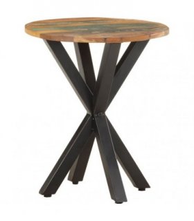 vidaXL Side Table 48x48x56 cm Solid Reclaimed Wood — Colour: Brown