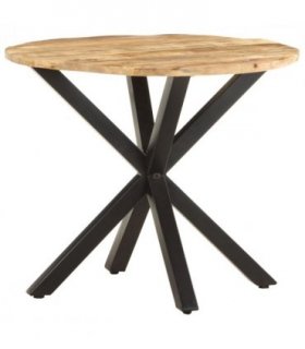 vidaXL Side Table 68x68x56 cm Solid Mango Wood — Colour: Natural