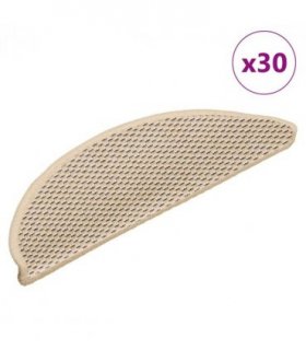 vidaXL Stair Mats Self-adhesive Sisal-Look 30 pcs 56x17x3 cm Berber — Size: 56 x 17 x 3 cm