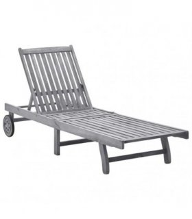 vidaXL Sun Lounger Solid Acacia Wood
