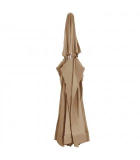 vidaXL Replacement Fabric for Outdoor Parasol Taupe 610 cm — Size: Φ 610 cm