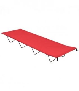 vidaXL Camping Bed 180x60x19 cm Oxford Fabric and Steel Red