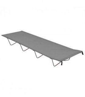 vidaXL Camping Bed | Grey | 600D Oxford Fabric and Steel | 180x60x19 cm