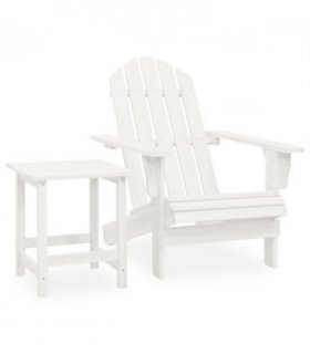 vidaXL Garden Chair | White | Solid fir wood | Standard | Ergonomic