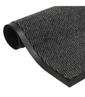 vidaXL Doormat Tufted 60x150 cm Anthracite — Size: 60 x 150 cm