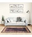 vidaXL Rug Washable 80x150 cm Black and Gold — Size: 80 x 150 cm