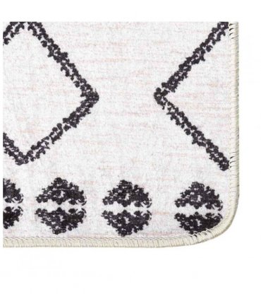 vidaXL Rug Washable 160x230 cm Black and White — Colour: white and black, Size: 160 x 230 cm
