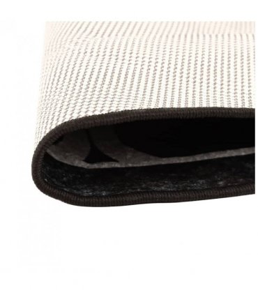 vidaXL Rug Washable Black and White Ø 120 cm — Colour: black and dark grey