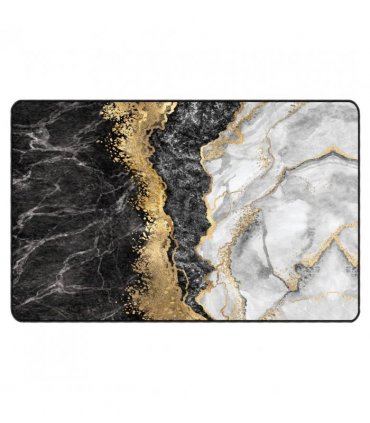 vidaXL Rug Washable Multicolour 190x300 cm — Colour: gold and white, Size: 190 x 300 cm
