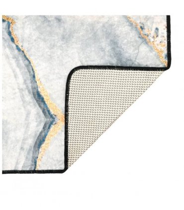 vidaXL Rug Washable Multicolour 190x300 cm — Colour: gold and white, Size: 190 x 300 cm