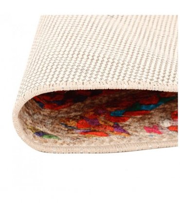 vidaXL Rug Washable Multicolour Ø 120 cm